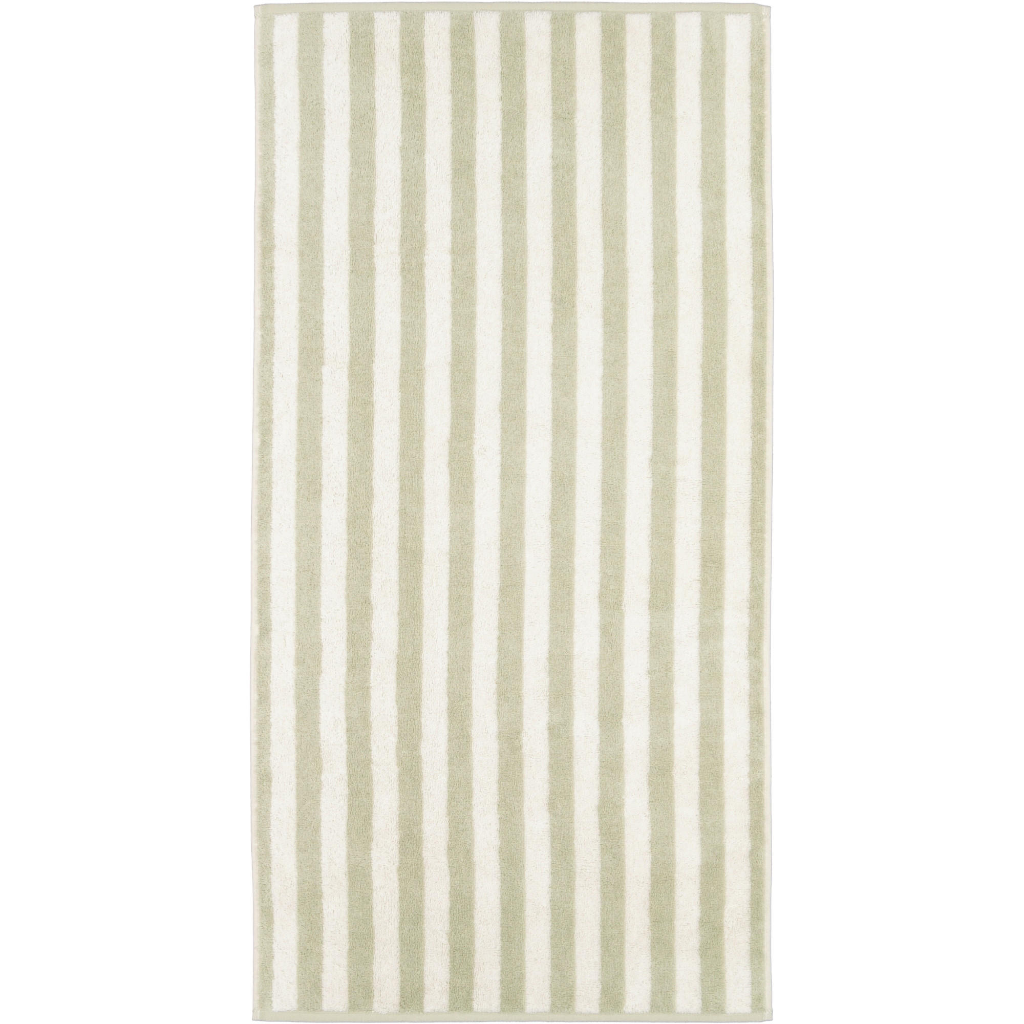 HANDTÜCHER STUDIO STREIFEN 6252 WASABI - 43 - Grün, Textil (50/100cm) - Cawoe