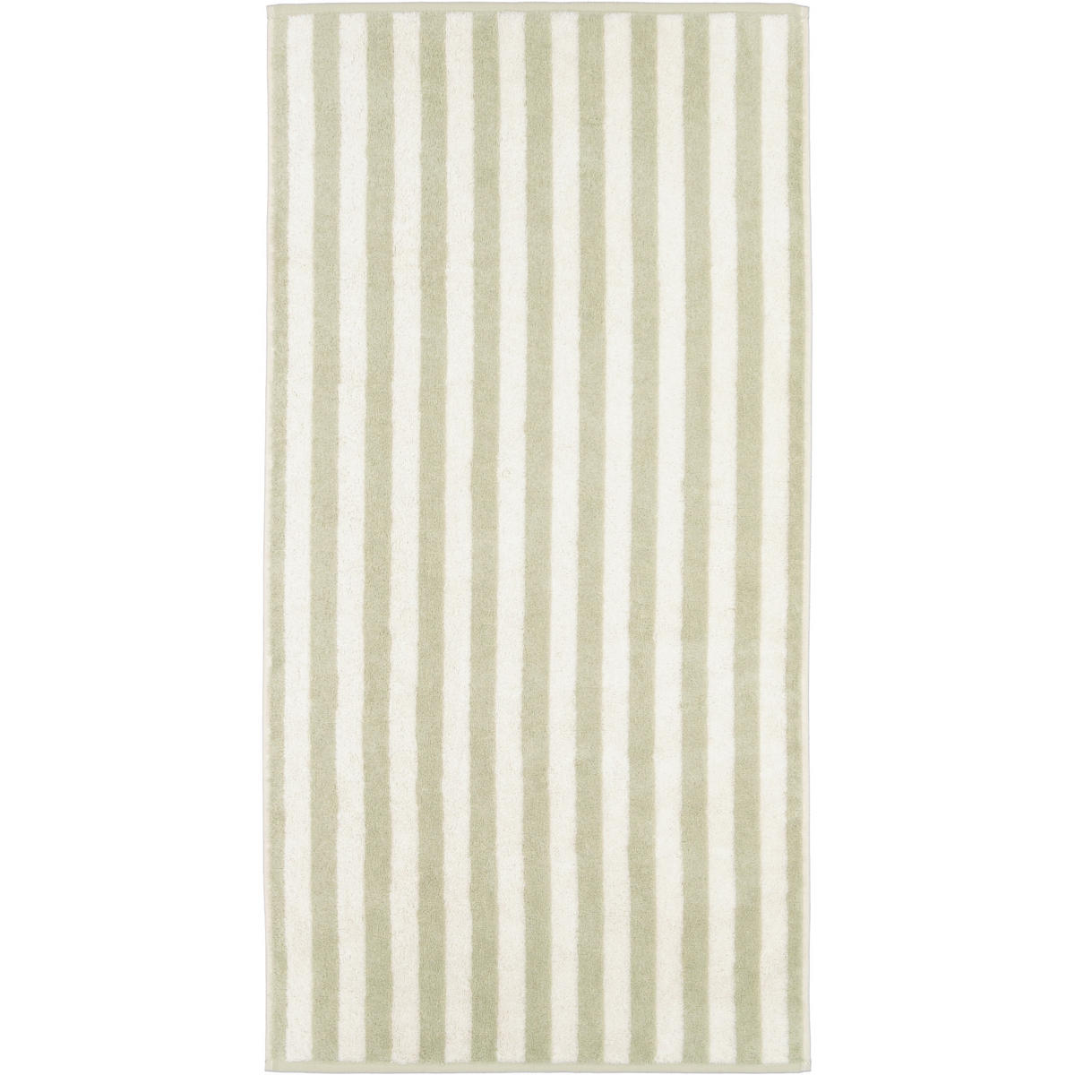 HANDTÜCHER STUDIO STREIFEN 6252 WASABI - 43 - Grün, Textil (50/100cm) - Cawoe