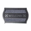 FUSSMATTE Welcome silber-grau, geschwungen 45/75 cm - Grau, Naturmaterialen (45/75cm) - Homescapes