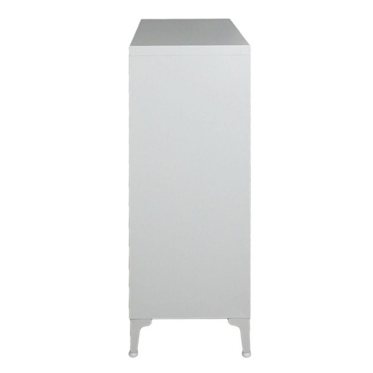 AKTENSCHRANK Elephant 2er-Set 2 Ebenen Lichtgrau 90x80x40cm - Hellgrau, Metall (160/90/40cm) - PROREGAL