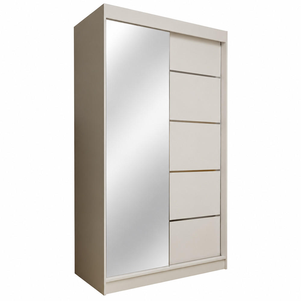 KS Home Concept Kleiderschrank Weiß 120x216x61 cm