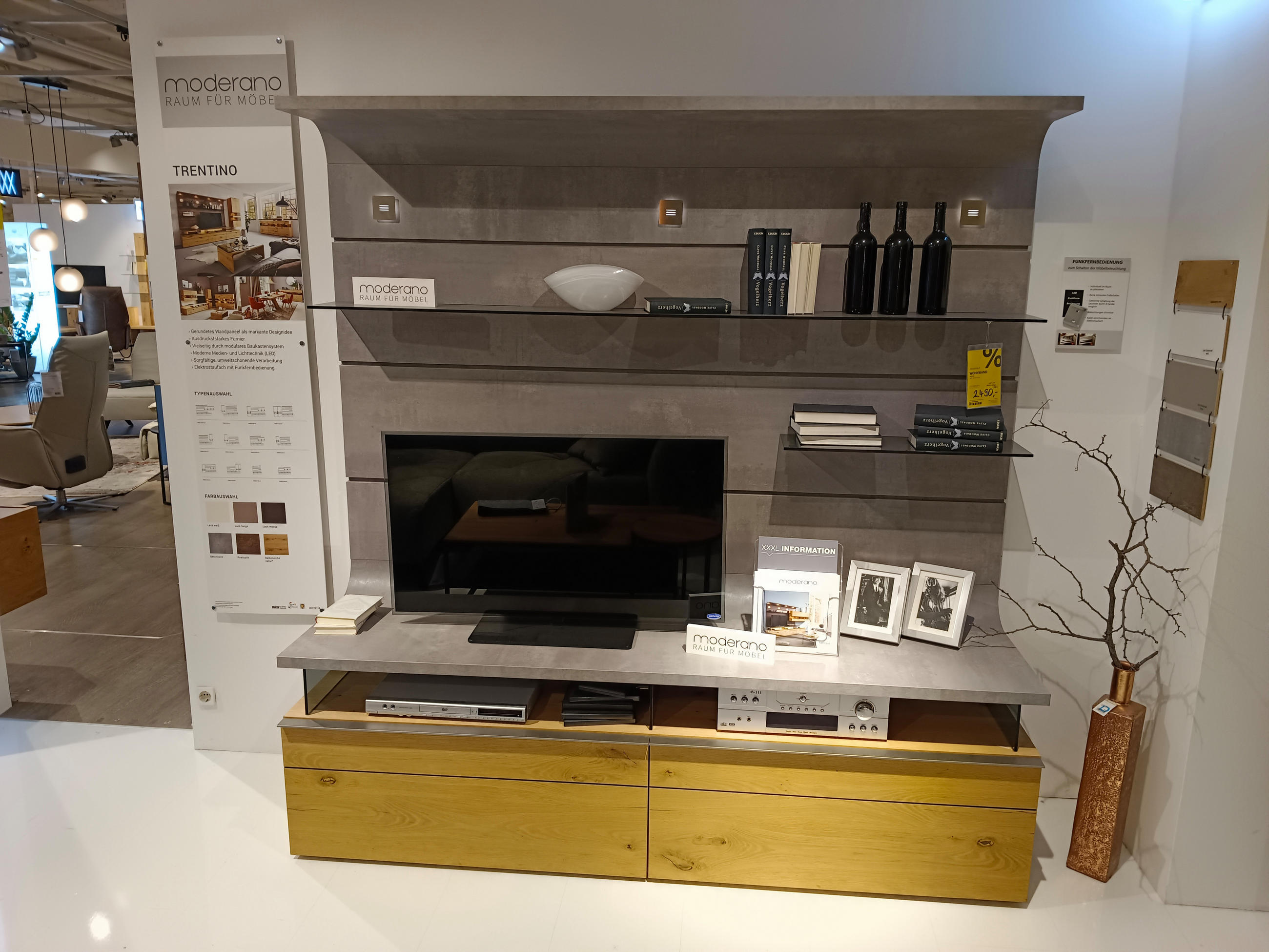 Wohnwand Trentino - Moderano