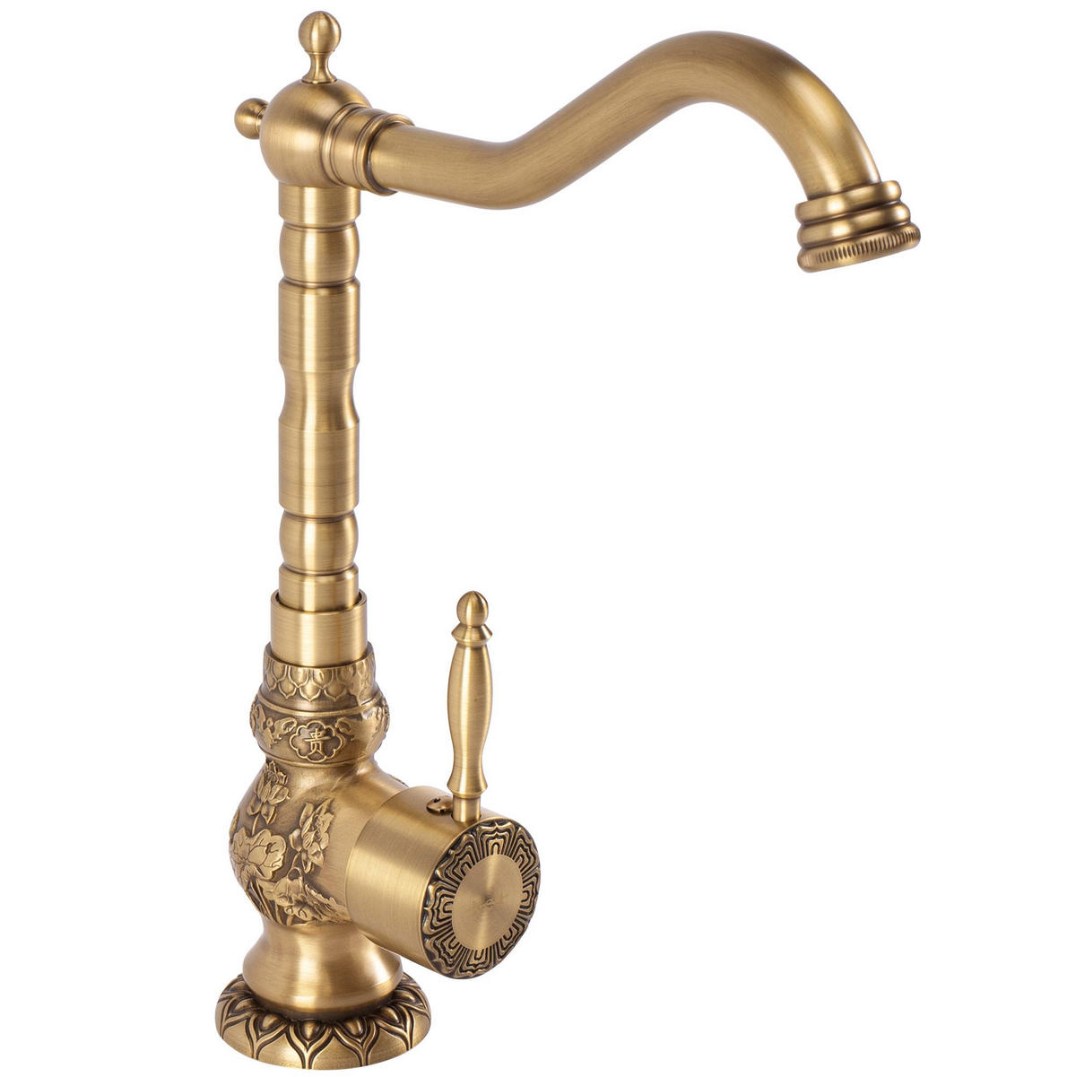 KÜCHENARMATUR Waschbeckenarmatur Rea Venice Antique Bronze - Braun, Metall (10/32/23cm) - REA