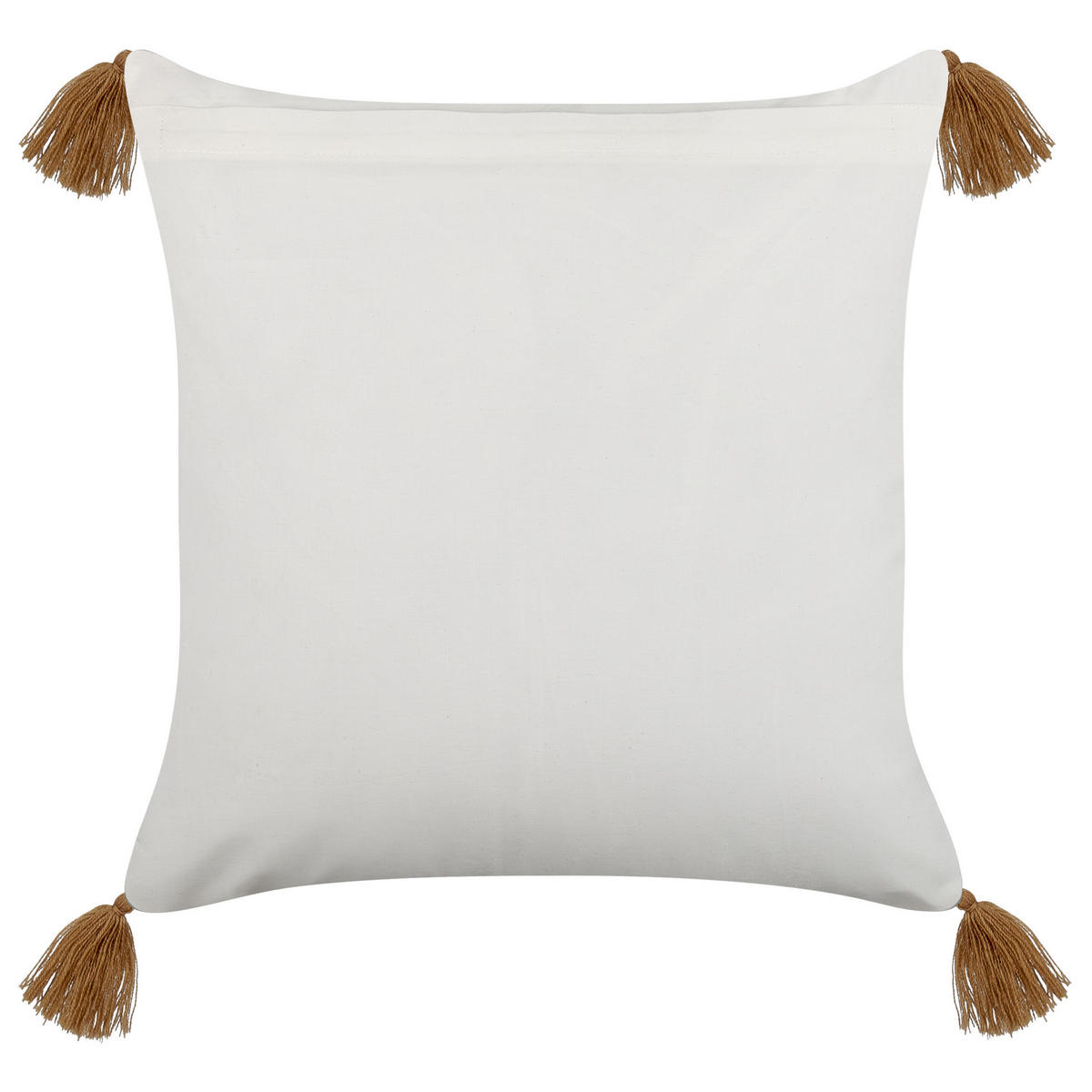 DEKOKISSEN Hellbraun 45/45 cm Malus - Hellbraun, Naturmaterialen/Textil (45/45cm) - Beliani