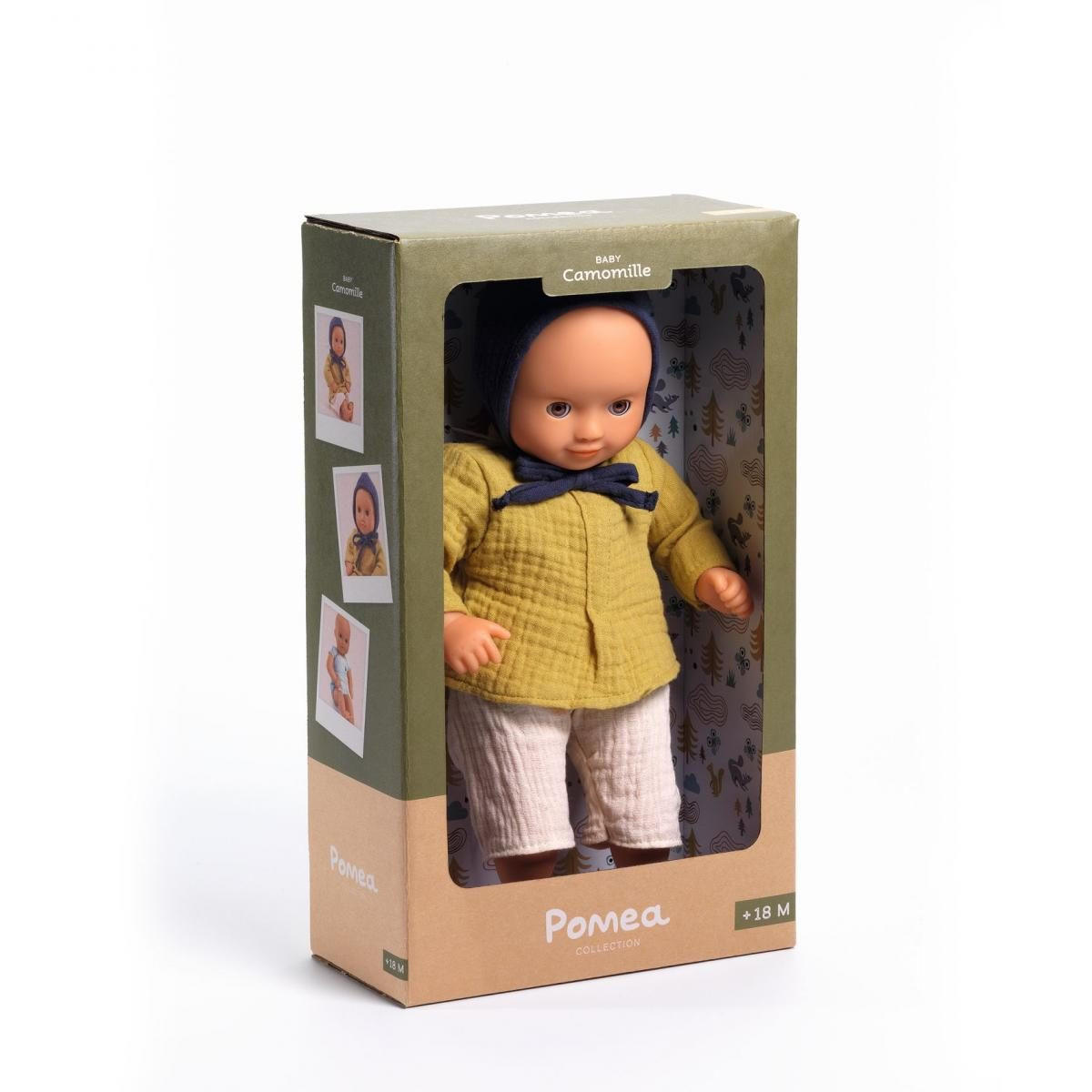 PUPPEN Djeco Camomille, Baby, 32 cm - Braun, Kunststoff (34/10/20cm) - ich-zapfe