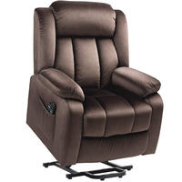 FERNSEHSESSEL in Braun 88x95x106 cm mit elektrischer Aufstehhilfe, Massage- und Heizfunktion - Braun, Metall (95/106/88cm) - IVMEU