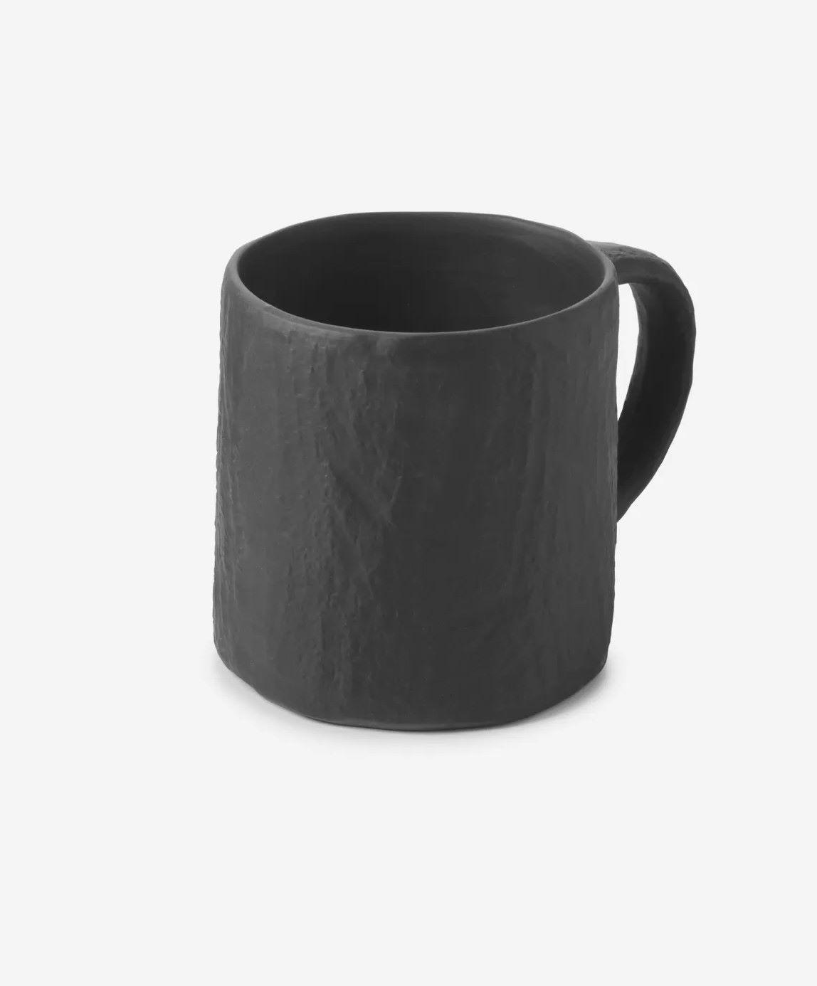 MUG / HENKELBECHER YLI 33 CL Matt schiefer style - Schieferfarben, Keramik (0.33L) - Revol Porcelaine France