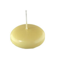 SCHWIMMKERZEN Grapefruit Gelb 32 x Ø 80 mm, 8 Stück - Hellgelb, Paraffin (8/3.2/3.2cm) - Kopschitz Kerzen