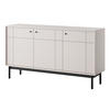 SIDEBOARD Japandies Greige 154 cm - Beige/Schwarz, Holz/Holzwerkstoff (153.5/83.5/39cm) - Selsey