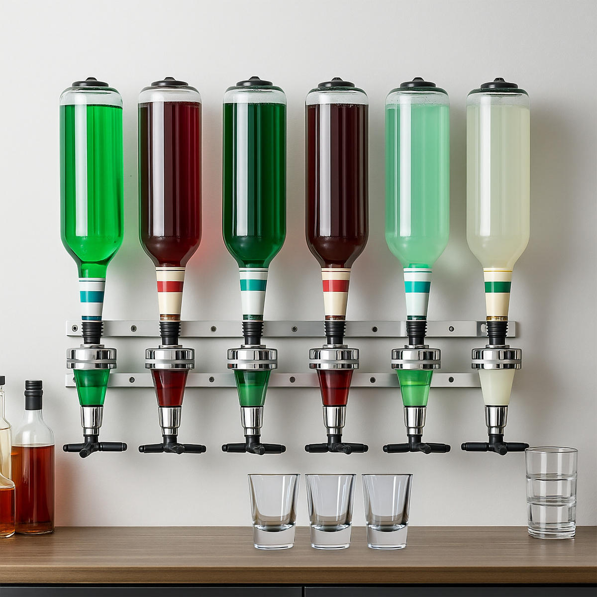 BARBUTLER - strieborná, kov/plast (53/36/11cm) - Relaxdays