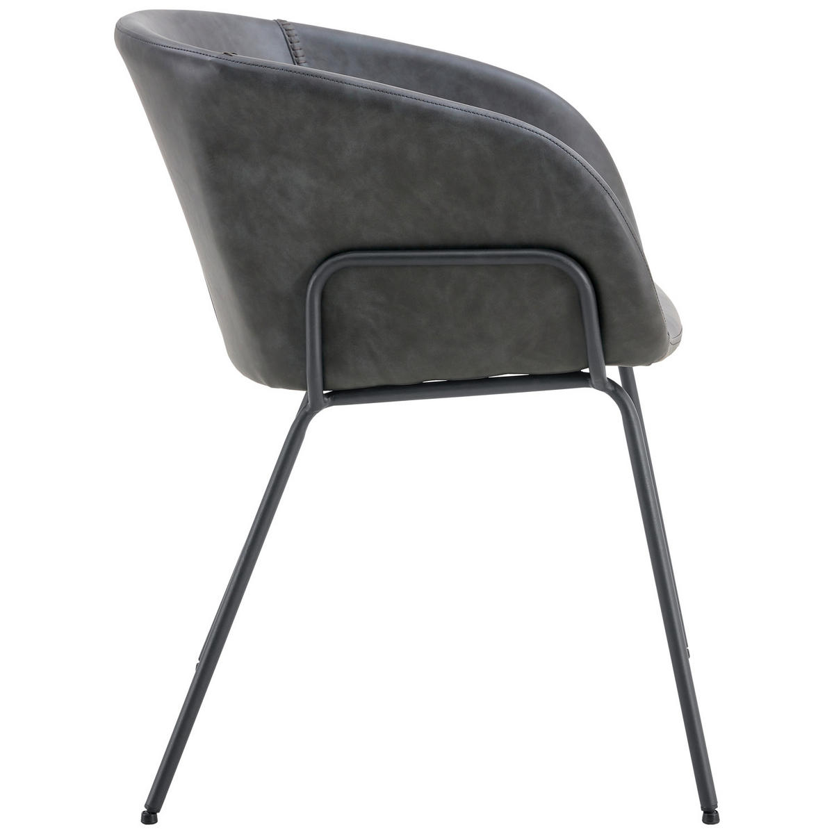 STÜHLE André Dunkelgrau 2er-Set - Grau, Kunststoff (57/76/59cm) - Happy Garden