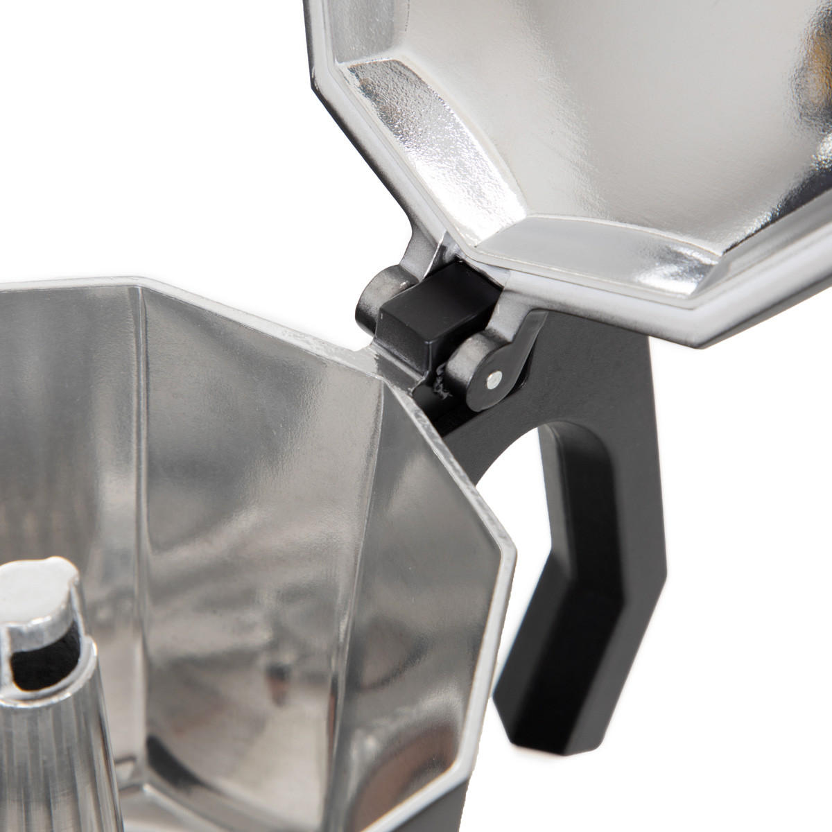 KAFFEEMASCHINE Mia Mokka schwarz 15/26 cm - Schwarz, Metall (15/19/26cm) - Homla