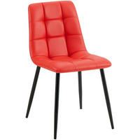 ESSZIMMERSTUHL Antibes 84x45x55 cm Rot - Rot, Leder (45/84/55cm) - furnicato