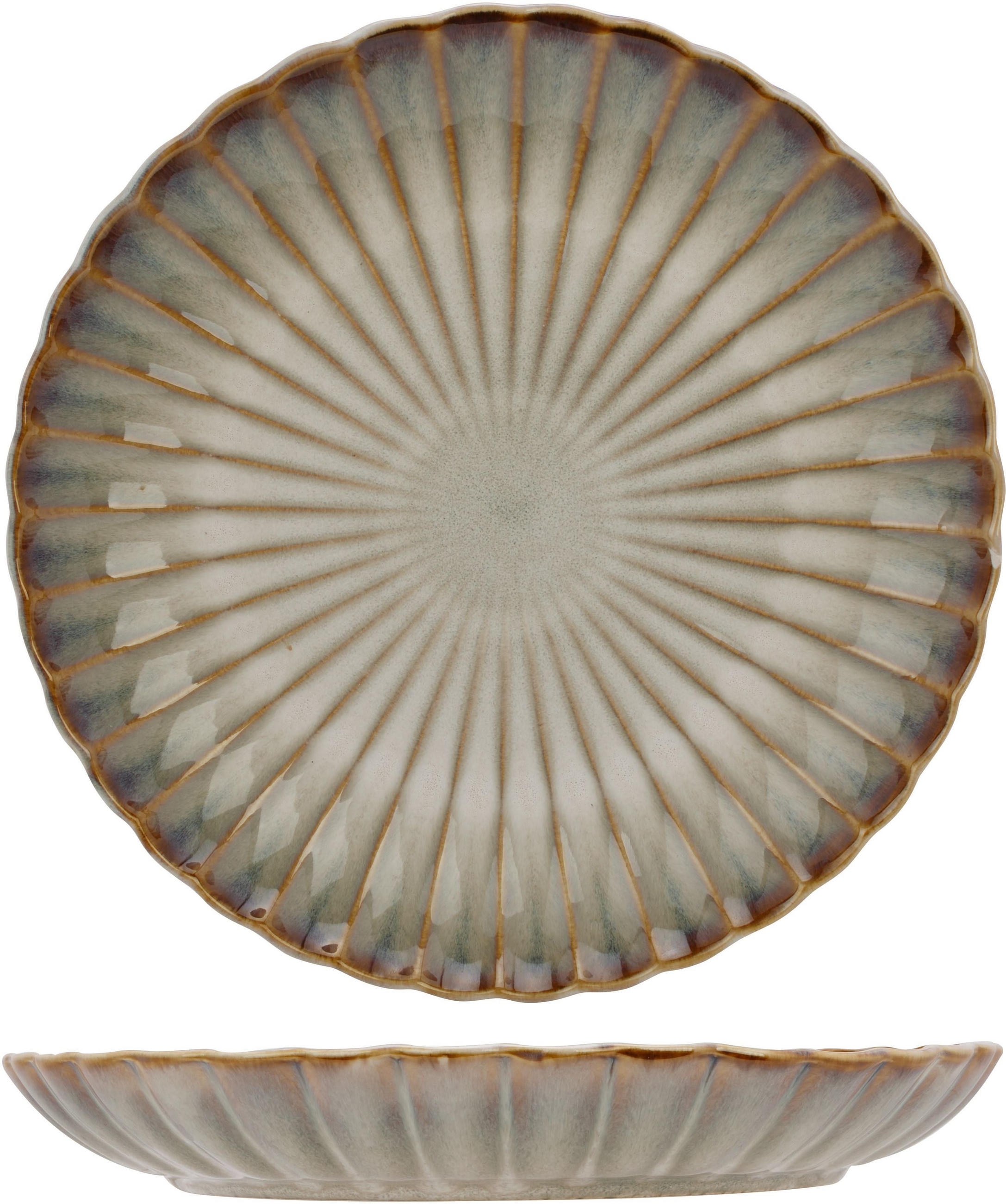 Cosy & Trendy Speiseteller Beige 28x4x28 cm
