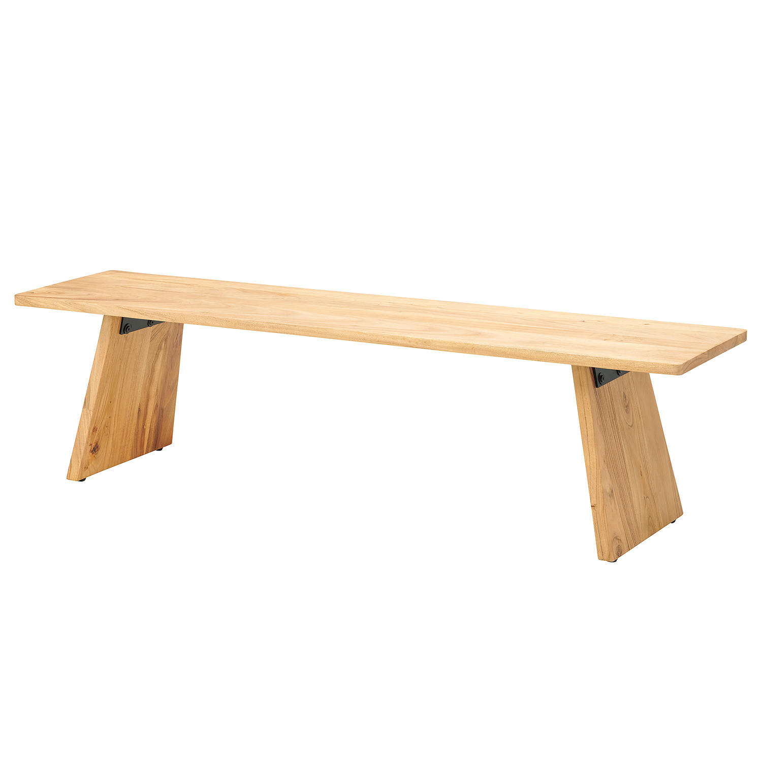 SITZBANK - Akazie massiv - Akaziefarben, Holz (175/45/40cm) - home24