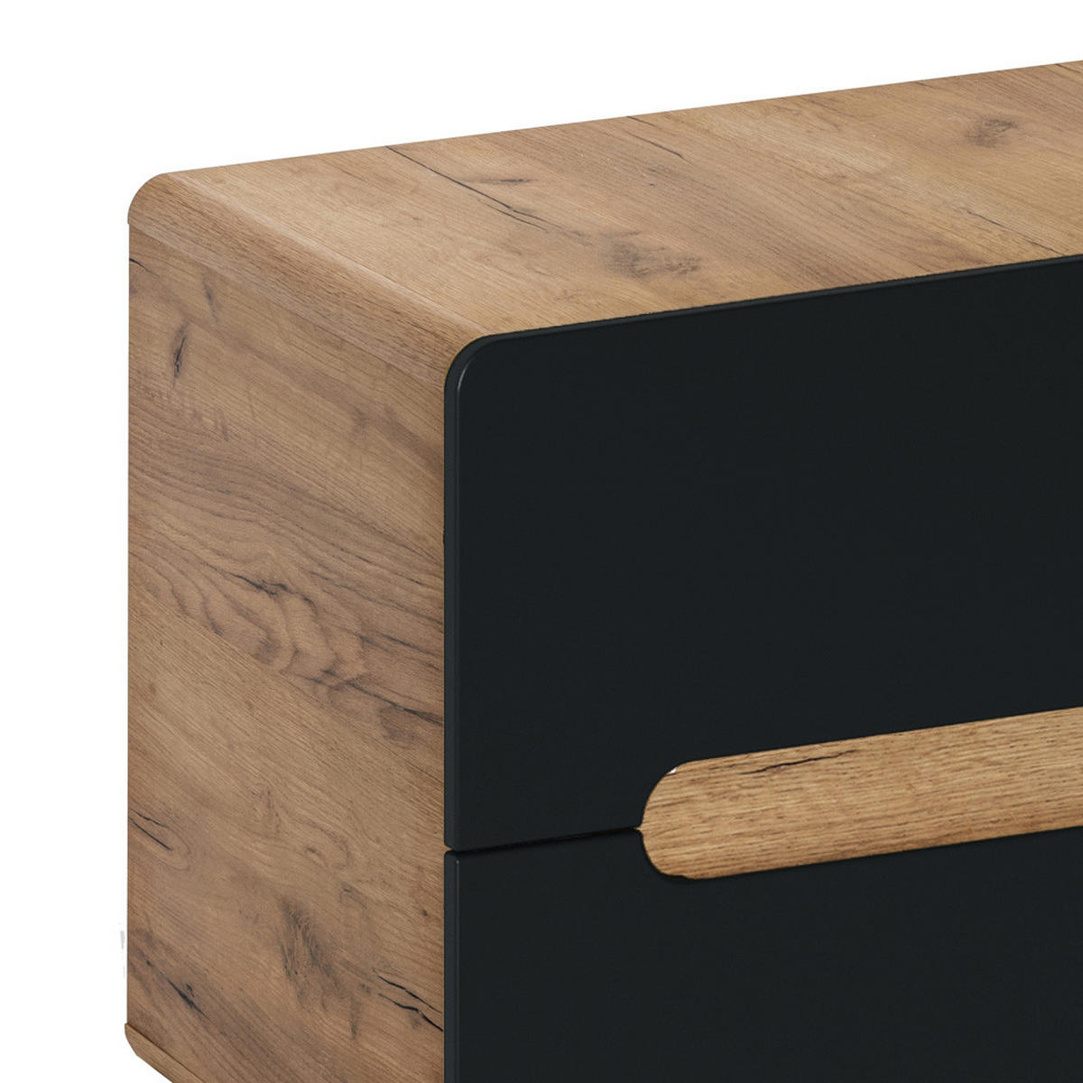 BADMÖBEL-SET 2-TLG. New-luton - Anthrazit, Holzwerkstoff (80/200/46cm) - Lomado