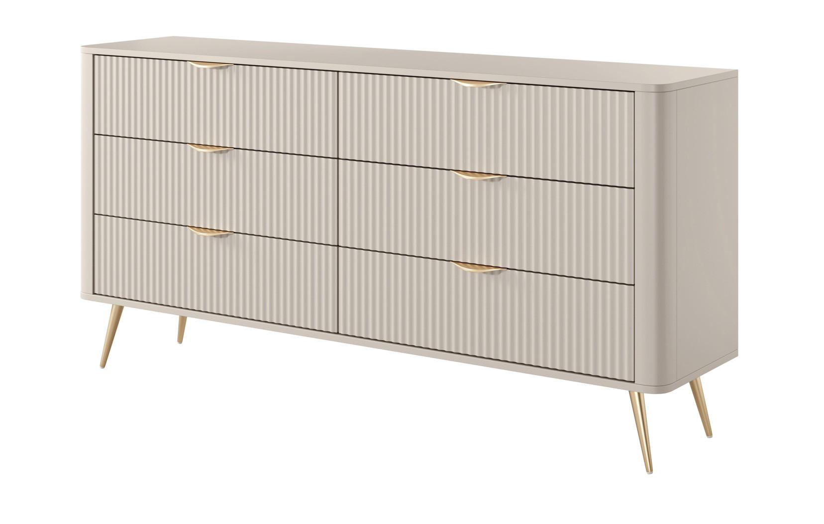 Emporius Kommode Beige 163x81x38 cm