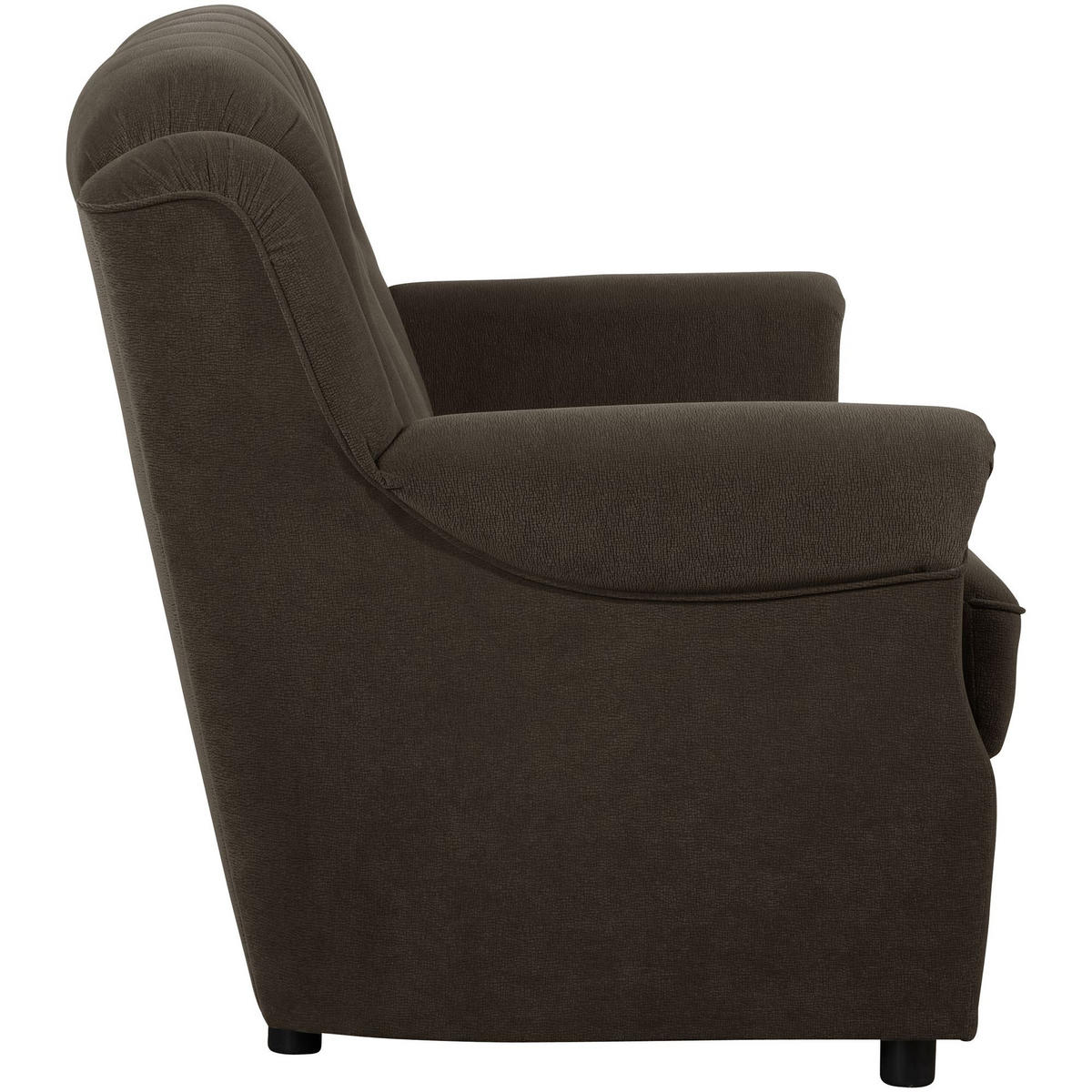 SOFA 2-Sitzer Kaylyn Flockstoff braun - Braun, Kunststoff (133/89/83cm) - 58aufmkessel