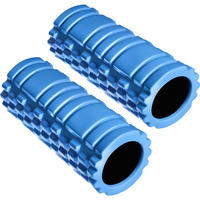 FASZIENROLLE ,leichte Reinigung, 335 x 145 mm,blau - Blau, Kunststoff (14.5/14.5/33.5cm) - tectake