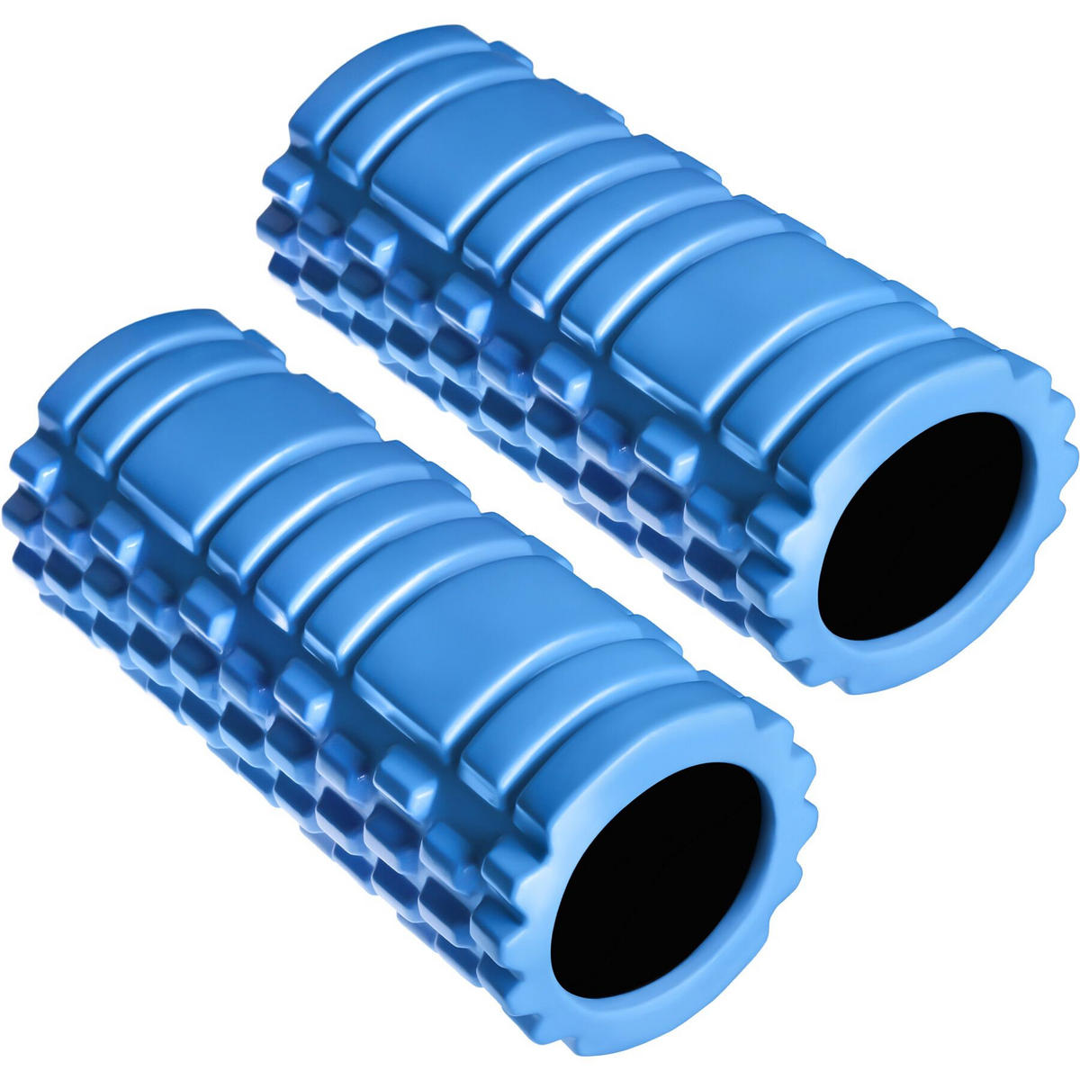 FASZIENROLLE ,leichte Reinigung, 335 x 145 mm,blau - Blau, Kunststoff (14.5/14.5/33.5cm) - tectake