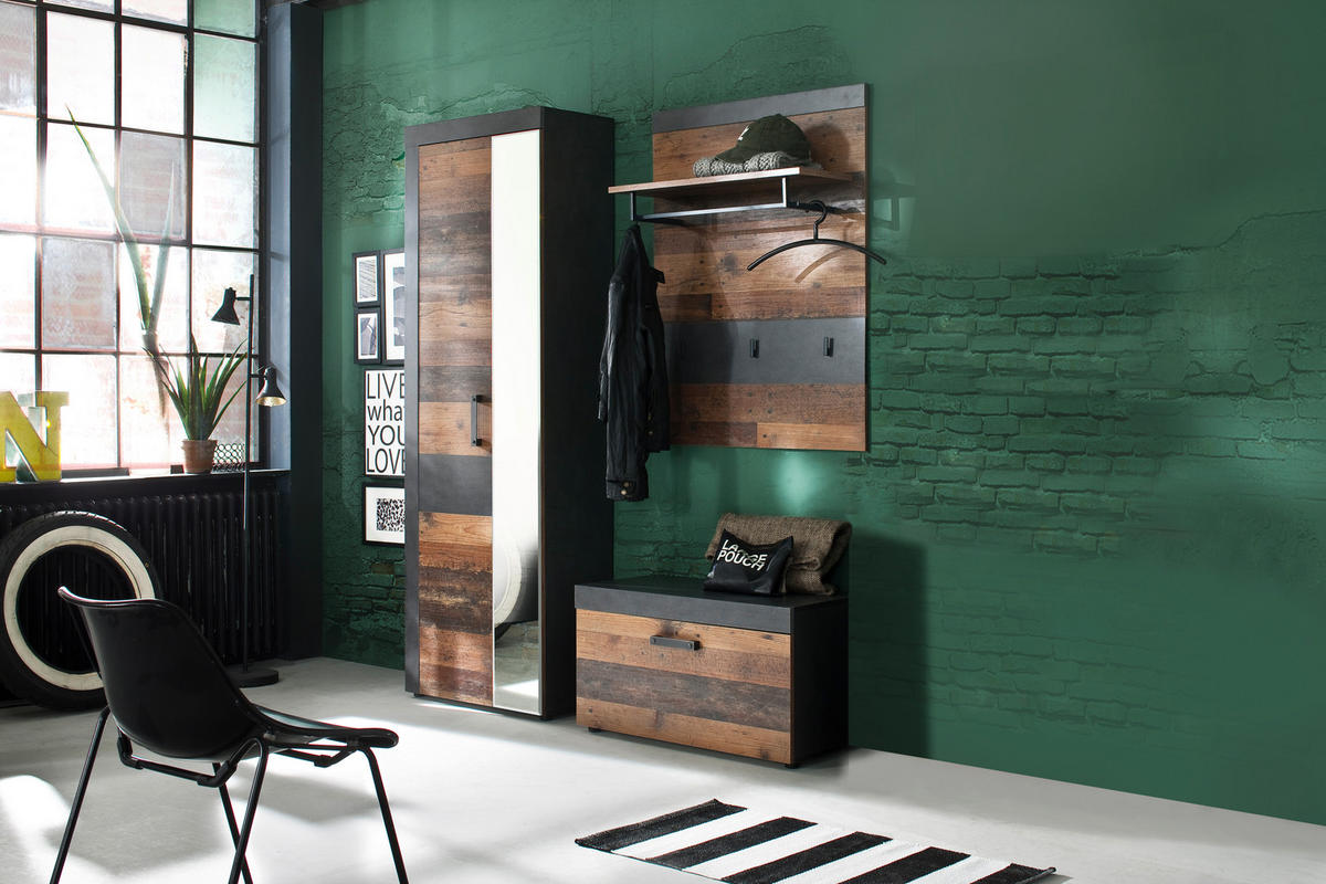 GARDEROBE Braun - Braun, Holzwerkstoff (160/192/37cm) - ebuy24