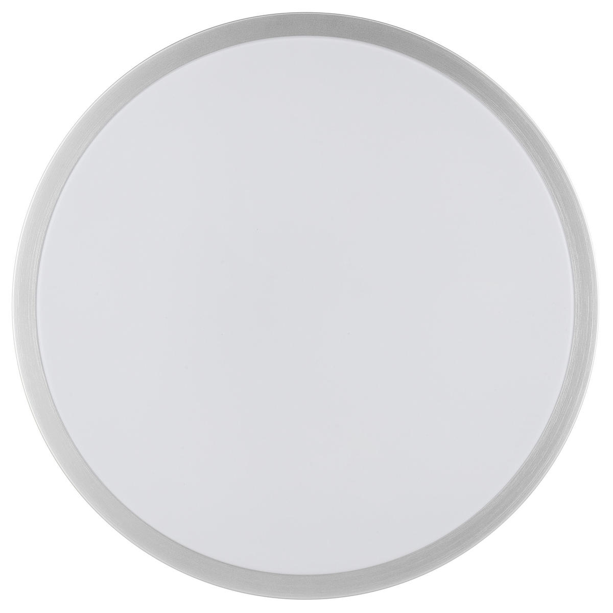 LED DECKENLEUCHTE Livas Nickel/Aluminium/Weiß 33/33/7 cm - Chromfarben, Metall (33/33/7cm) - Brilliant