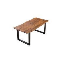 ESSTISCH LAURINA - Nussbaumfarben/Walnussfarben, Holz/Metall (90/180/77cm) - SAM