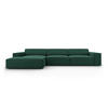ECKSOFA links Jodie aus strukturiertem Stoff grün 4 Sitzplätze - Grün, Textil (166/284cm) - Micadoni