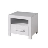 NACHTSCHRANK Karalynn 50x39x42 mit Schublade aus MDF in Weiß - Weiß, Holzwerkstoff (50/42/39cm) - 58aufmkessel