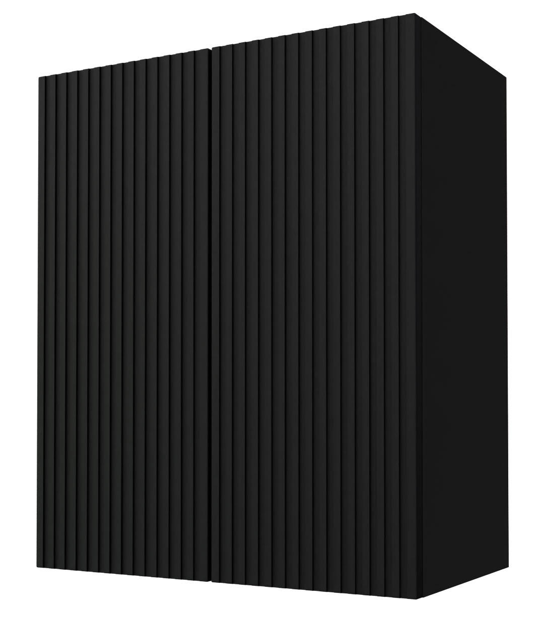 KÜCHENHÄNGESCHRANK Lamello W3/60 Schwarz Matt / Schwarz 60 / 32,5 / 72cm - Dunkelgrau/Schwarz, Holz/Holzwerkstoff (60/72/32.5cm) - Feldmann-Wohnen