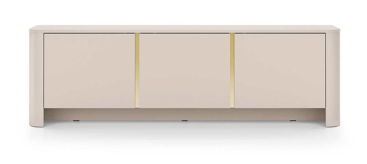 TV-SCHRANK 170 cm Mezzano mit 3 Türen, Kaschmir - Kaschmir, Holz (168/52/39cm) - Emporius