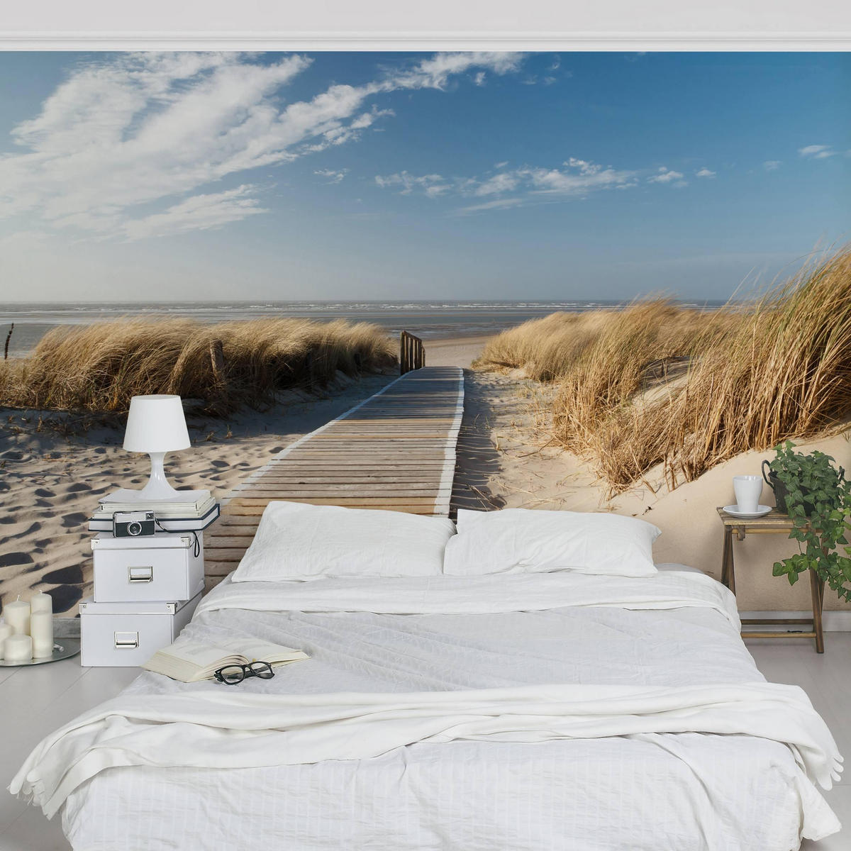 FOTOTAPETE Ostsee Strand 336/225 cm - Eichefarben, Papier (336/225cm) - Bilderwelten