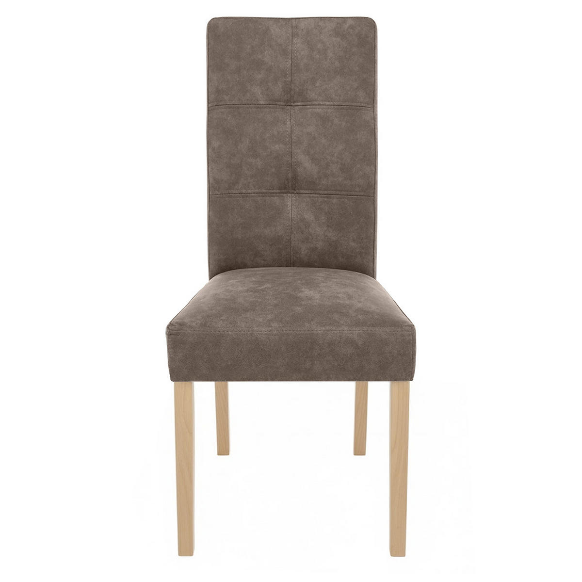 STUHL Solis mit Buchenholzbeinen, Polsterstuhl, Braun - Buchefarben/Braun, Holz (45/100/42cm) - Beautysofa