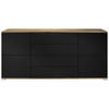 SIDEBOARD Rova Schwarz matt - Schwarz, Holzwerkstoff (166.5/75.5/35cm) - Vladon