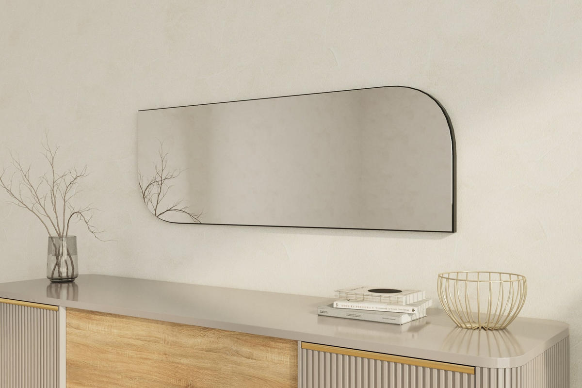 WANDSPIEGEL Radiance Silber 40x120 cm - Silberfarben, Holzwerkstoff (40/120/2cm) - moebel17