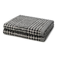 DUSCHTUCH Brooklyn Glencheck 2er-Set - Schwarz, Textil (80/150cm) - MÖVE