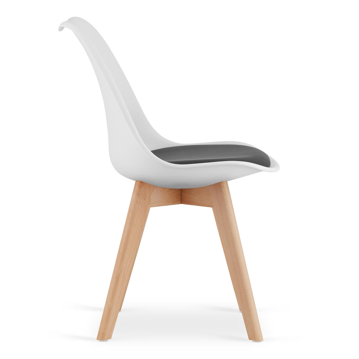 ESSZIMMERSTUHL Lars - Hellbraun/Schwarz, Holz/Textil (49/82/49cm) - Home Collective