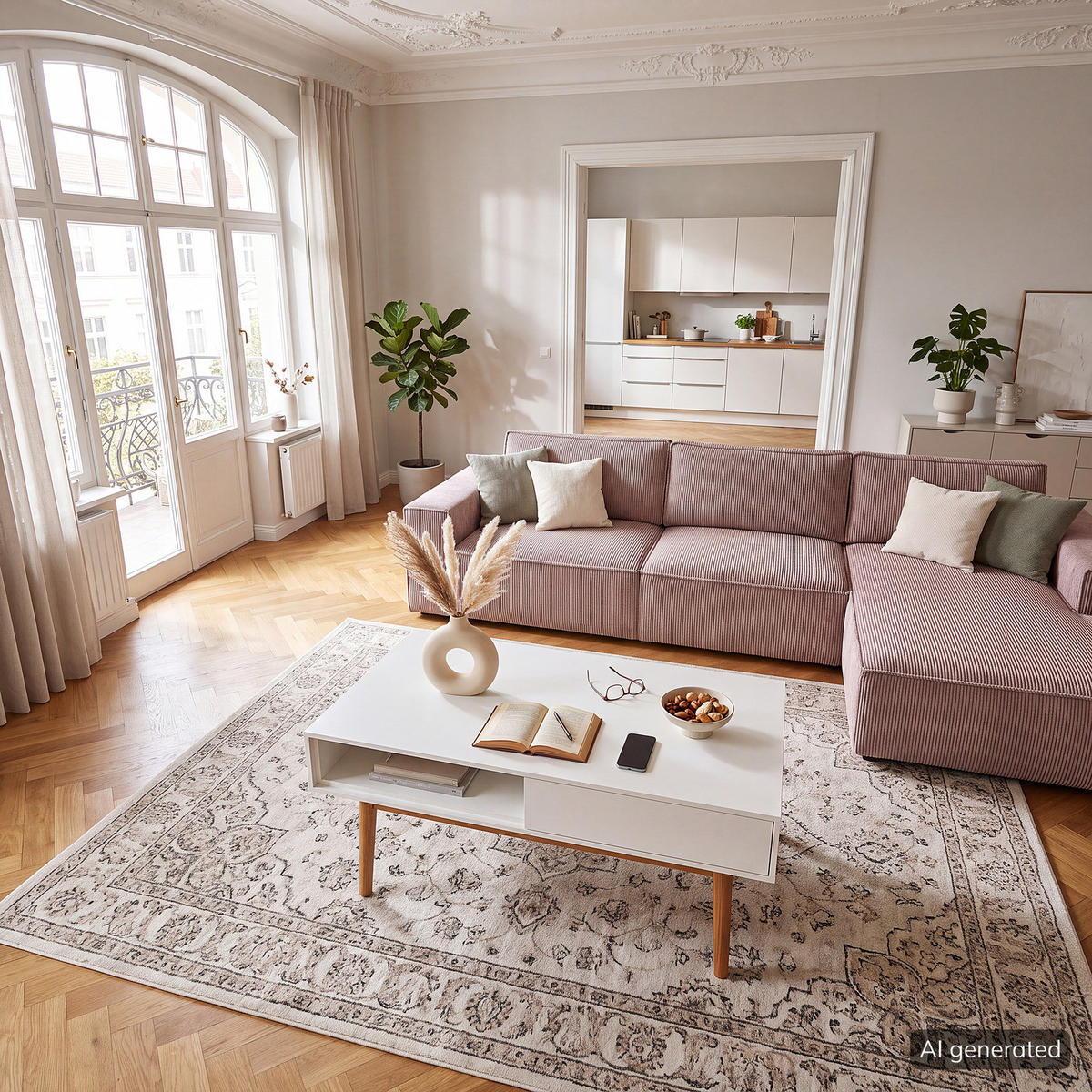 COUCHTISCH mit 2 Schubladen - Weiß / Eiche - Eichefarben/Weiß, Eichenholz/Holz (60/100/45cm) - home24