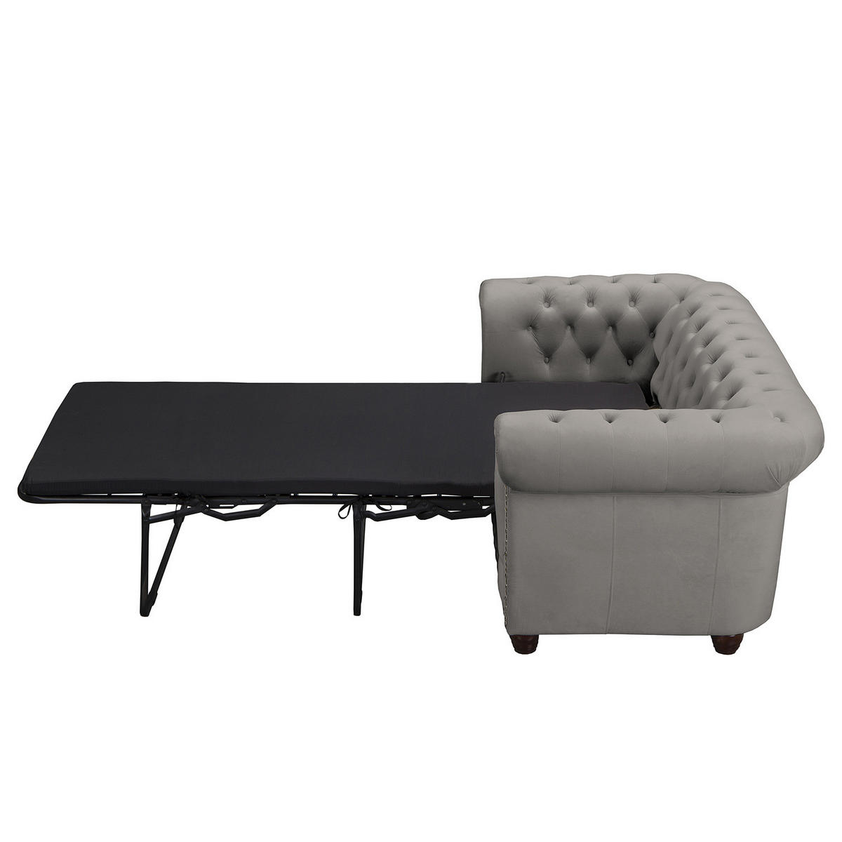 2-SITZER SOFA - Taupe/Buchefarben, Buchenholz/Textil (148/72/86cm) - home24