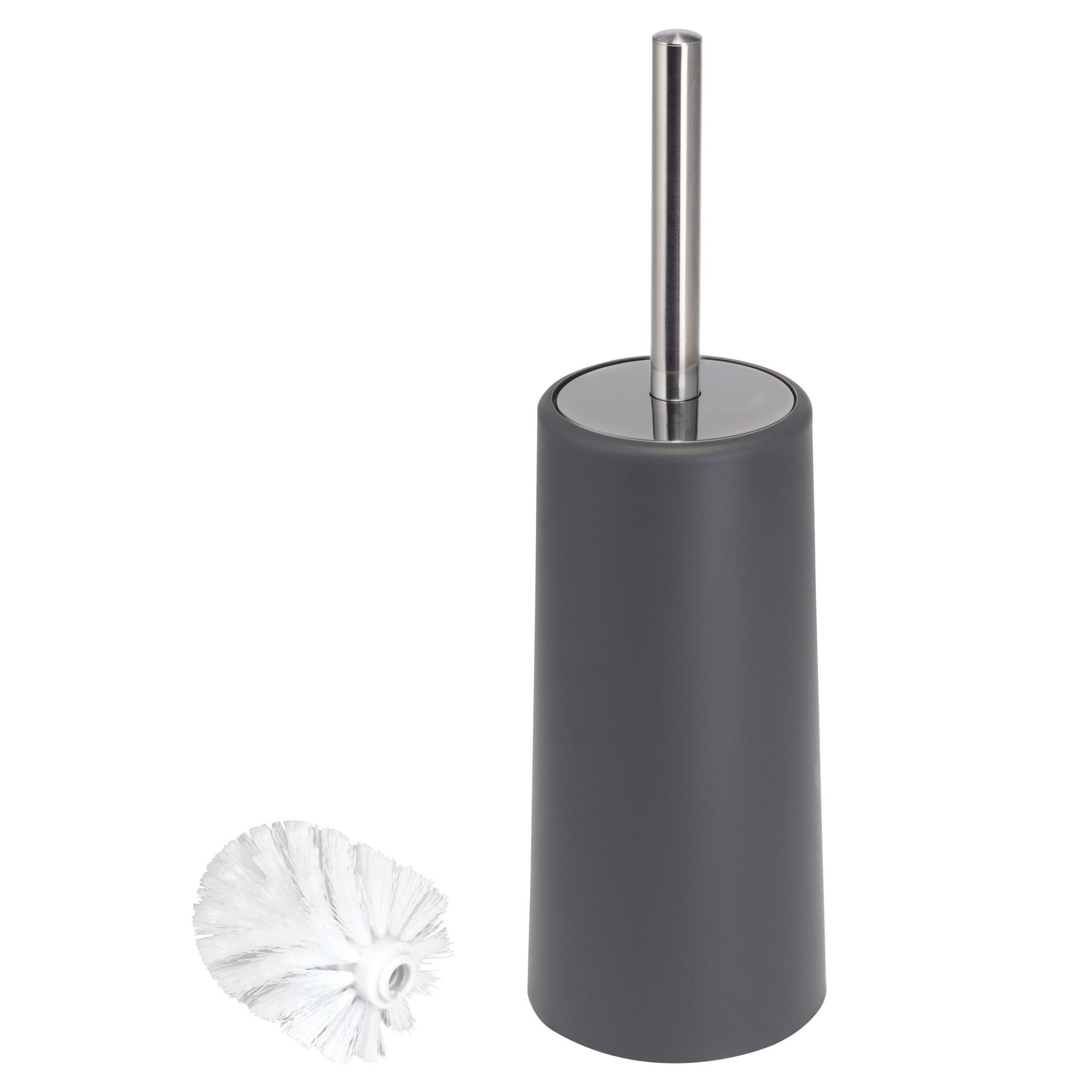 WC-BÜRSTE, grau, Kunststoff - Grau, Kunststoff (10/34.5/10cm) - bremermann