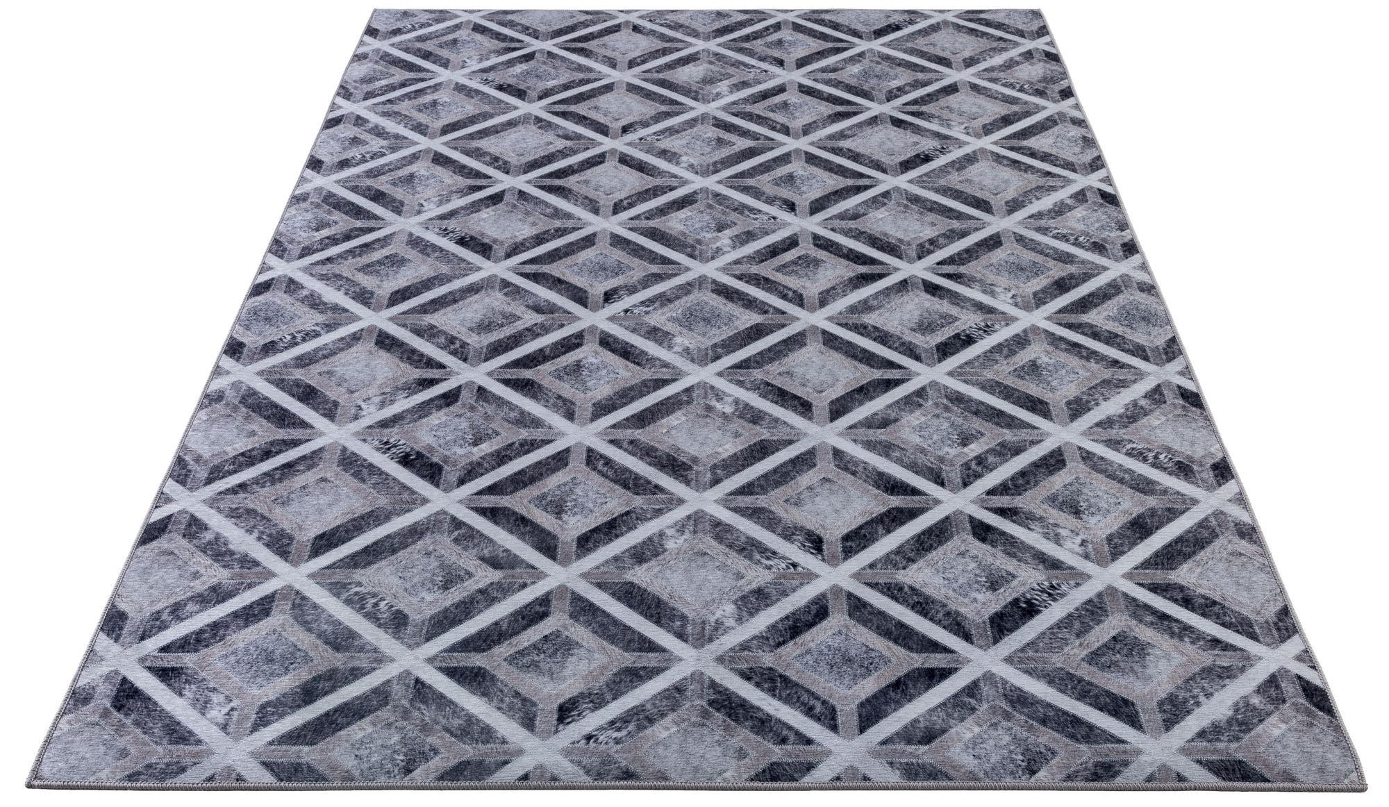 KURZFLORTEPPICH Serena 160x230 cm - Grau, Textil (160/230cm) - Gino Falcone