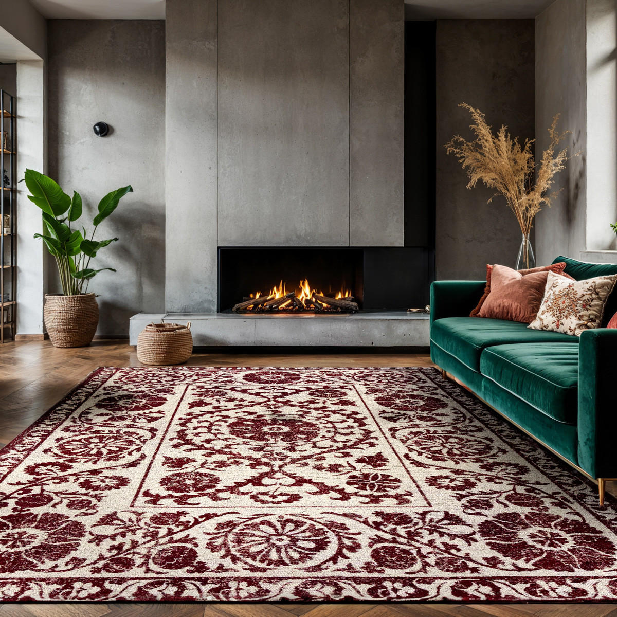 TEPPICH Zephyr Suzani 170/240 cm - Rot, Textil (170/240cm) - Louis De Poortere