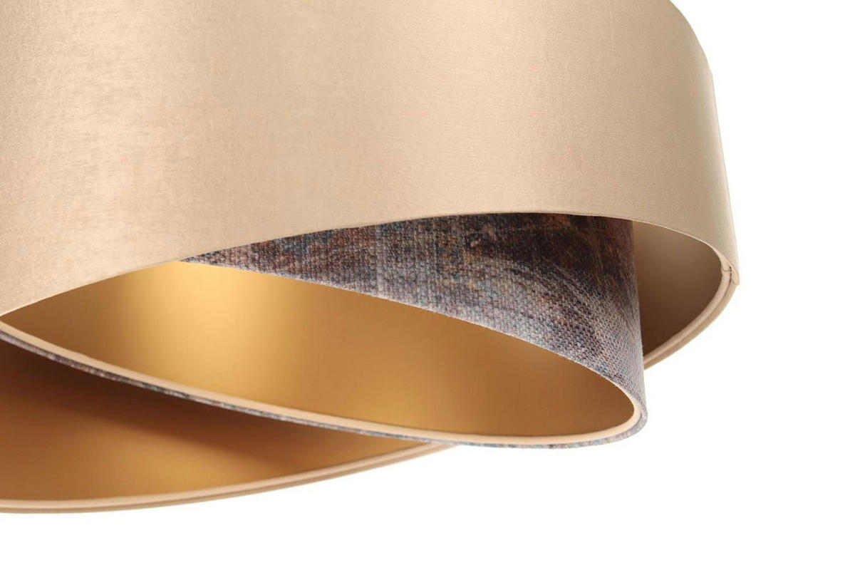 HÄNGELEUCHTE Gold 50/23 cm - Goldfarben, Kunststoff (50/1.3/23cm) - ONZENO