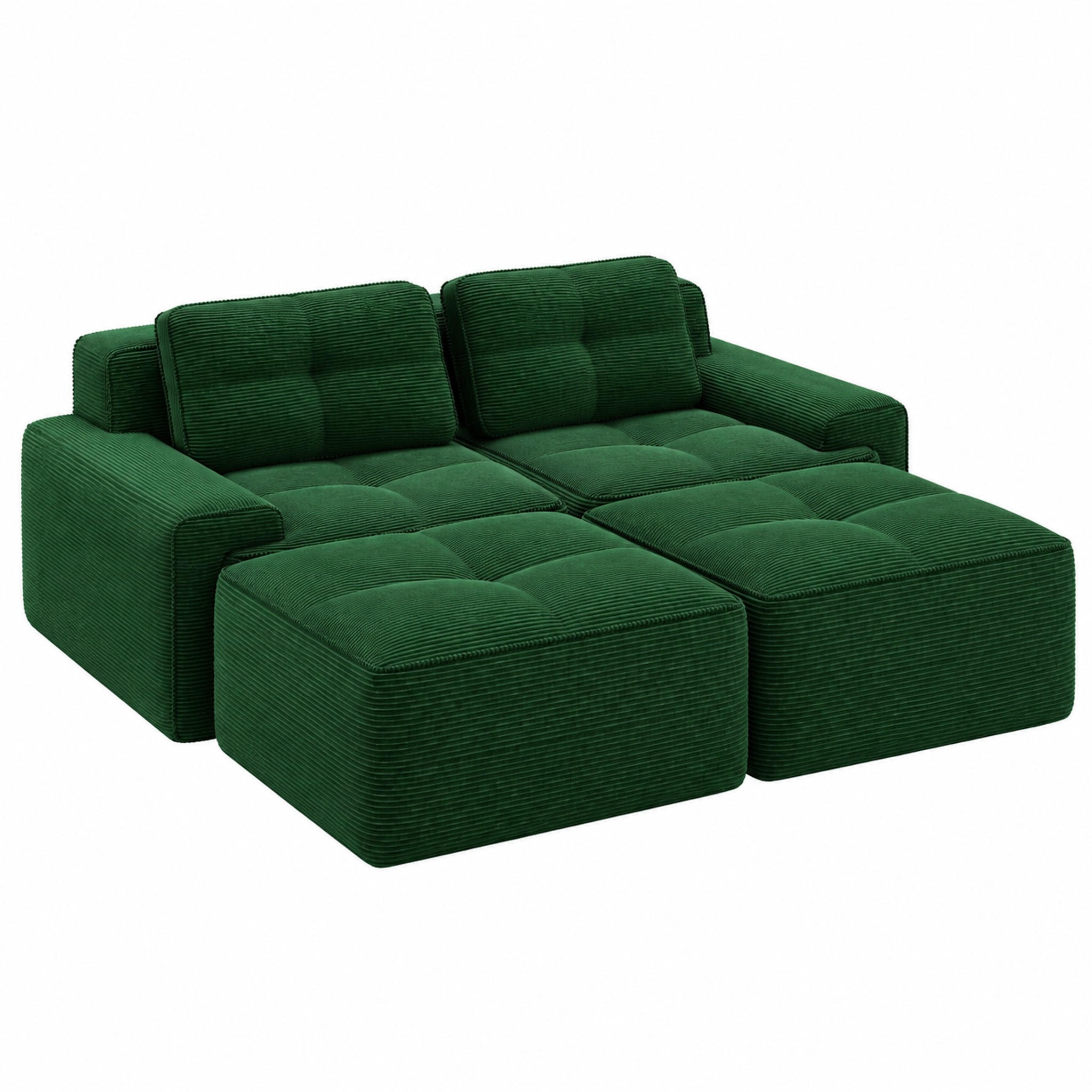 Meubliv Sofa Grün 177x69x204.1 cm
