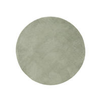 HOCHFLORTEPPICH rund Soda Hellgrün ø 200 cm rund - Hellgrün, Textil (200/200cm) - benuta Nest