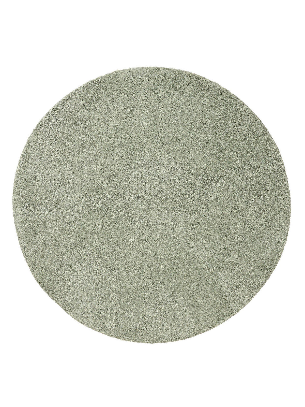 HOCHFLORTEPPICH rund Soda Hellgrün ø 200 cm rund - Hellgrün, Textil (200/200cm) - benuta Nest