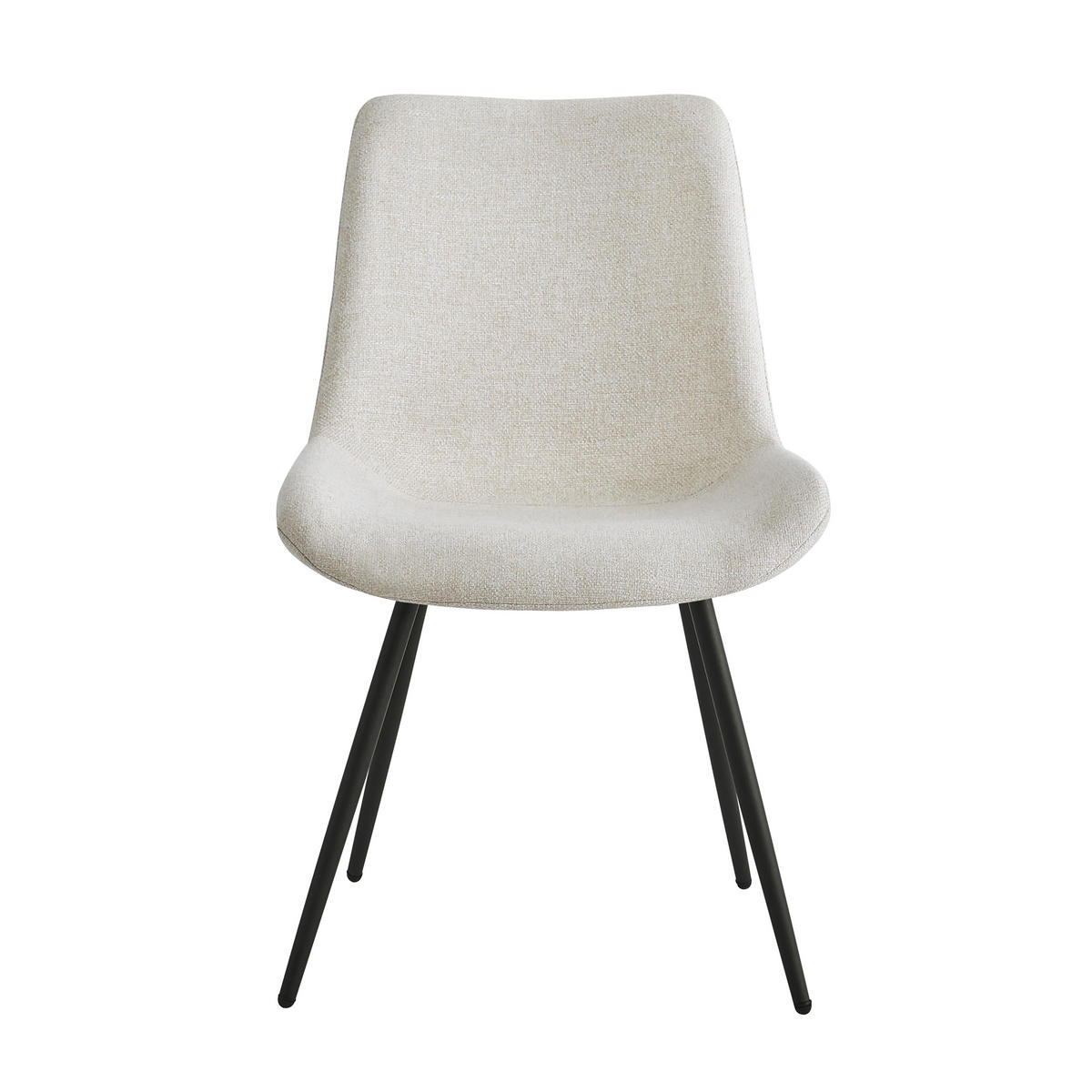 STUHL 2er-Set Stoff Beige - Beige, Textil (54/84/50cm) - Nordlys