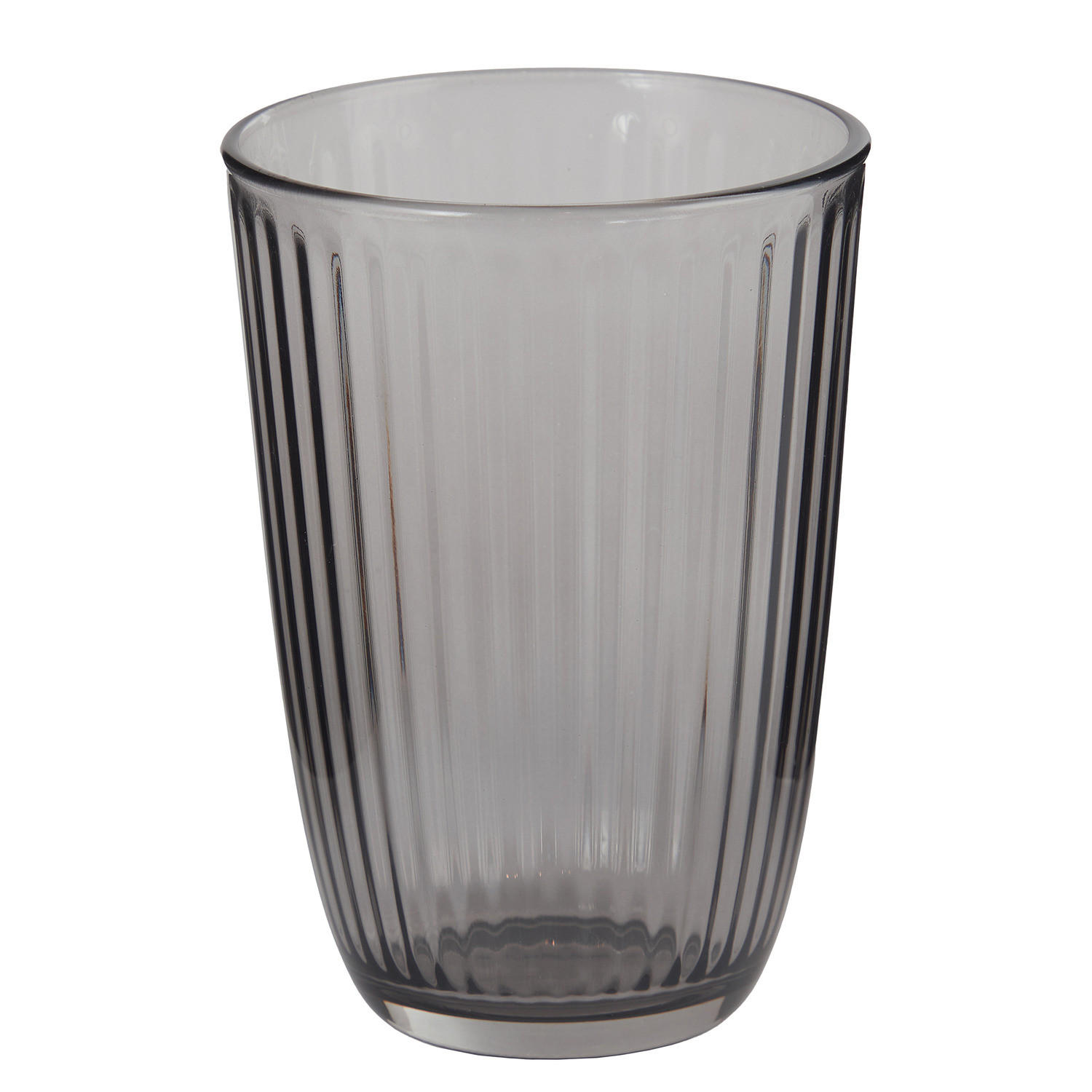 DRINKGLAS (6er Set) Linee - Grau, Glas (0.39L) - BUTLERS