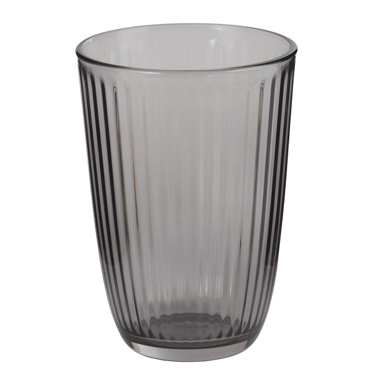 DRINKGLAS (6er Set) Linee - Grau, Glas (0.39L) - BUTLERS