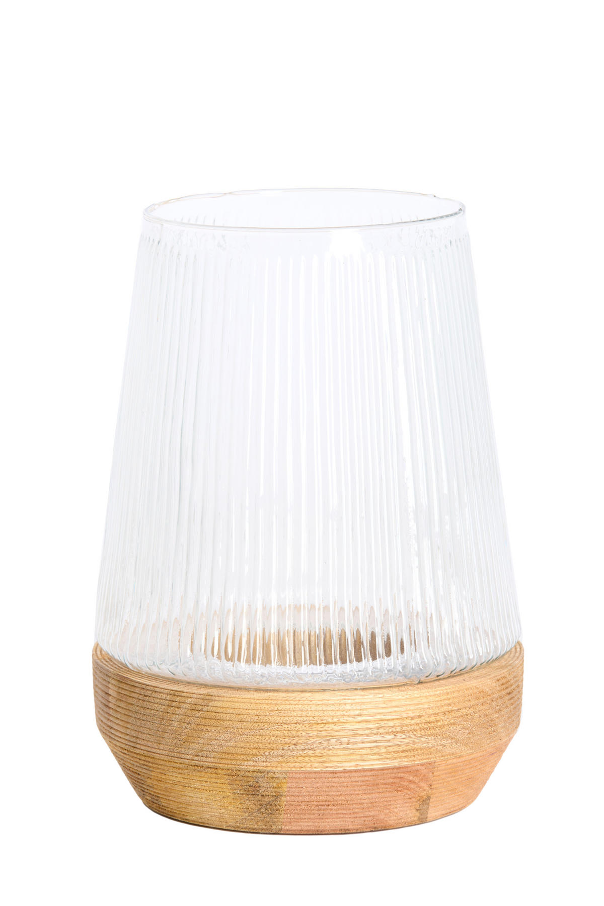 WINDLICHT - Braun - 22/22/30 cm - Braun, Glas (22/30/22cm) - Light & Living